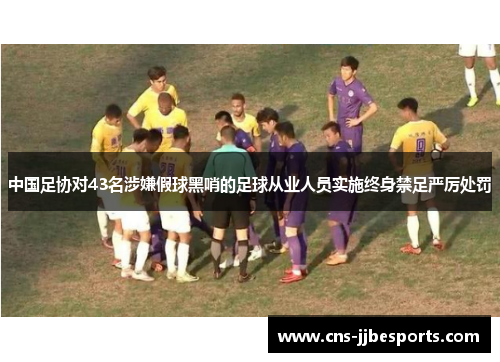 中国足协对43名涉嫌假球黑哨的足球从业人员实施终身禁足严厉处罚